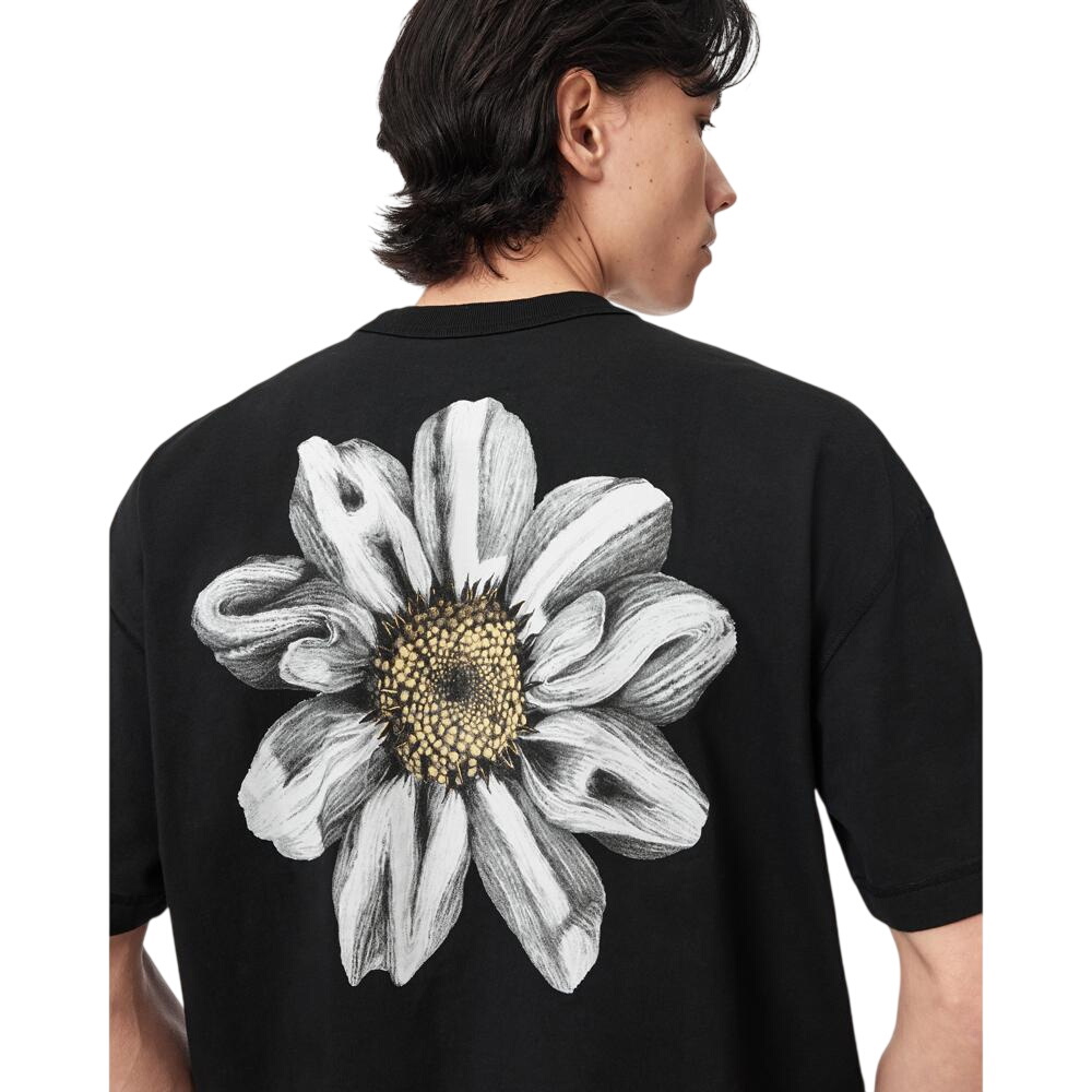 AllSaints Petals Oversized Short Sleeve Graphic T-Shirt